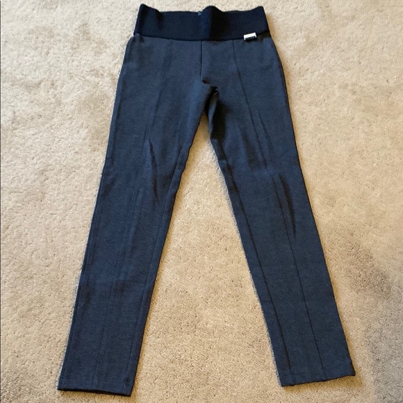 CALVIN KLEIN POWER STRETCH CHARCOAL GREY LEGGINGS - Picture 1 of 9